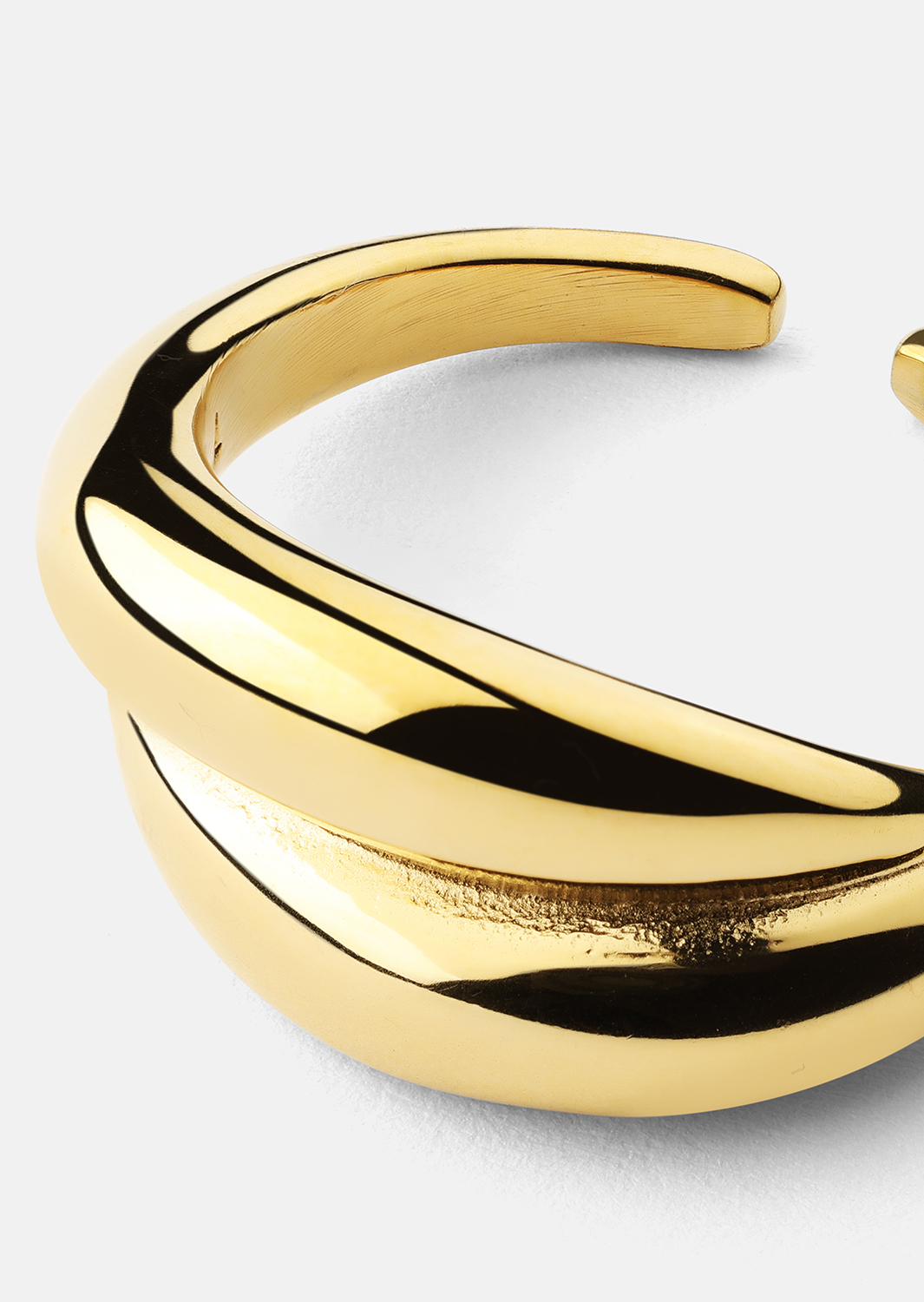 Sormus Wave Bold - 18k Kullattu
