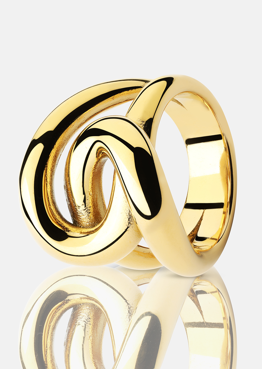 Sormus Infinity Knot - 18k Kullattu
